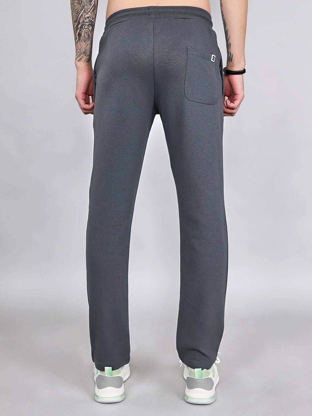 Rock.it Men Grey Printed Smart Fit Lower