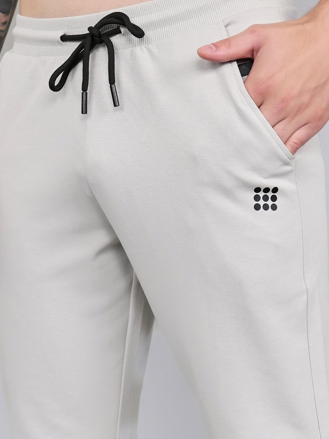 Rock.it Men Grey Solid Smart Fit Lower
