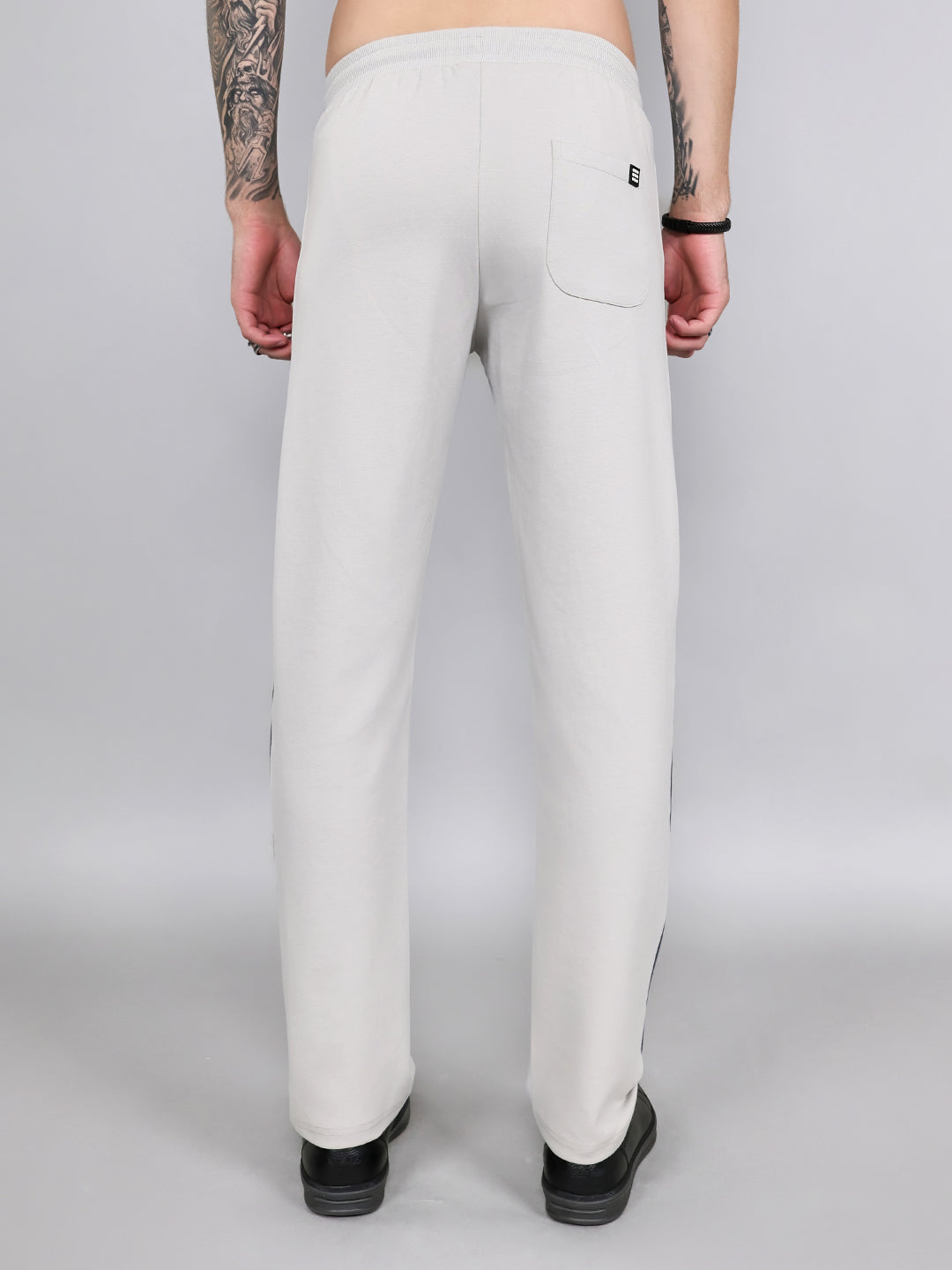 Rock.it Men Light Grey Solid Smart Fit Lower
