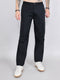 Rock.it Men Black Solid Regular Fit Cargo