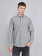 Rock.it Men Grey Solid Collar Full Sleeve Shirt