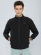 Rock.it Men Black Solid Collar Full Sleeve Reversible Jacket
