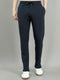 Men Navy Blue Solid Regular Fit Lower