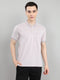 Men Maroon Solid Collar Half Sleeve T-Shirt