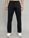 Men Charcoal Solid Regular Fit Lower