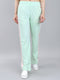 Women Sea Green Solid Regular Fit Lower