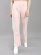 Women Peach Solid Regular Fit Lower