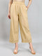 Women Beige Solid Regular Fit Palazzo