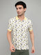 Men Yellow Solid Polo Collar Half Sleeve T-Shirt