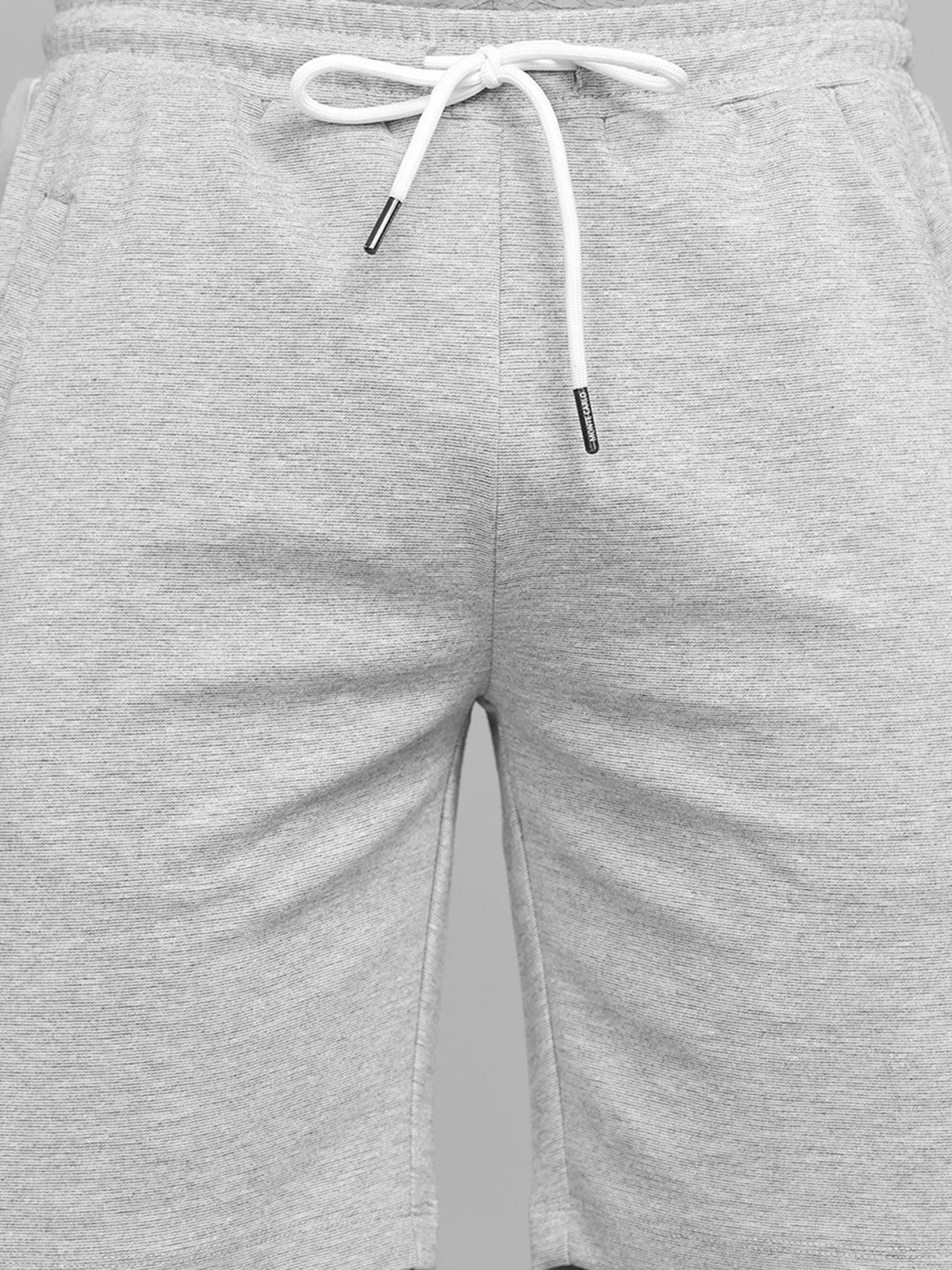 Men Grey Solid Slim Fit Bermuda