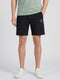 Men Black Solid Slim Fit Bermuda