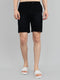 Men Black Solid Regular Fit Bermuda