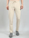 Men Beige Solid Regular Fit Lower