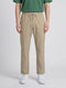 Men Beige Solid Regular Fit Lower