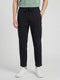 Men Black Solid Regular Fit Lower