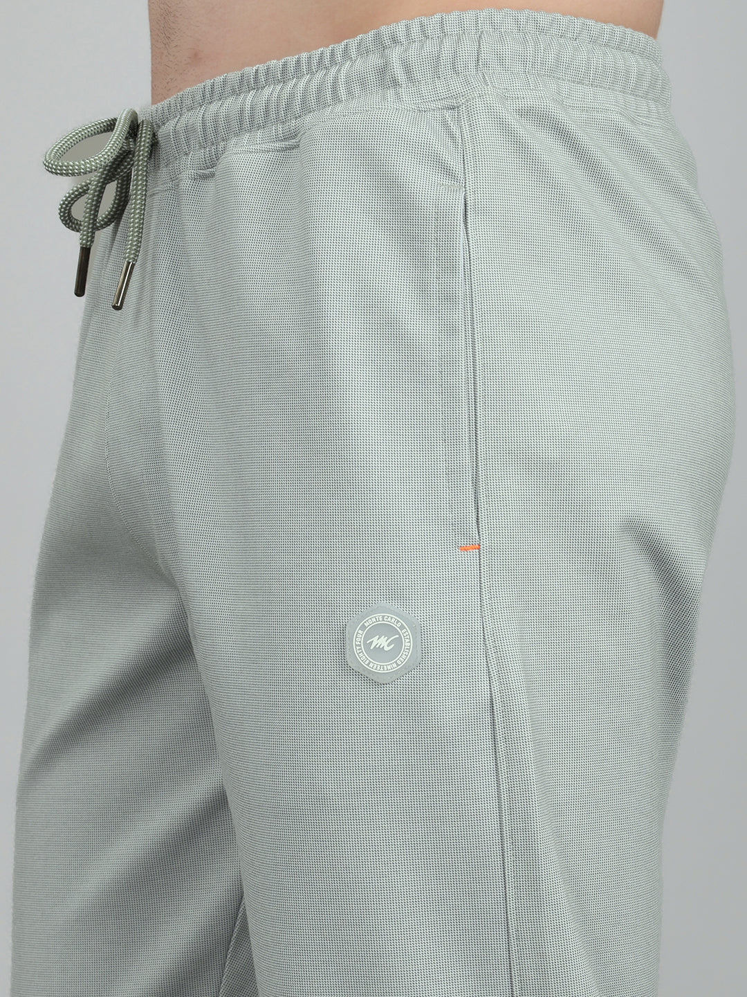 Men Grey Polka Dots Regular Fit Lower