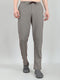 Men Maroon Self Design Regular Fit Lower