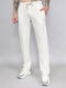 Luxuria Men White Solid Regular Fit Lower