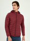 Men Maroon Solid Detachable Hood Full Sleeve Puffer Jacket