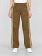 Women Brown Solid Regular Fit Winter Lower