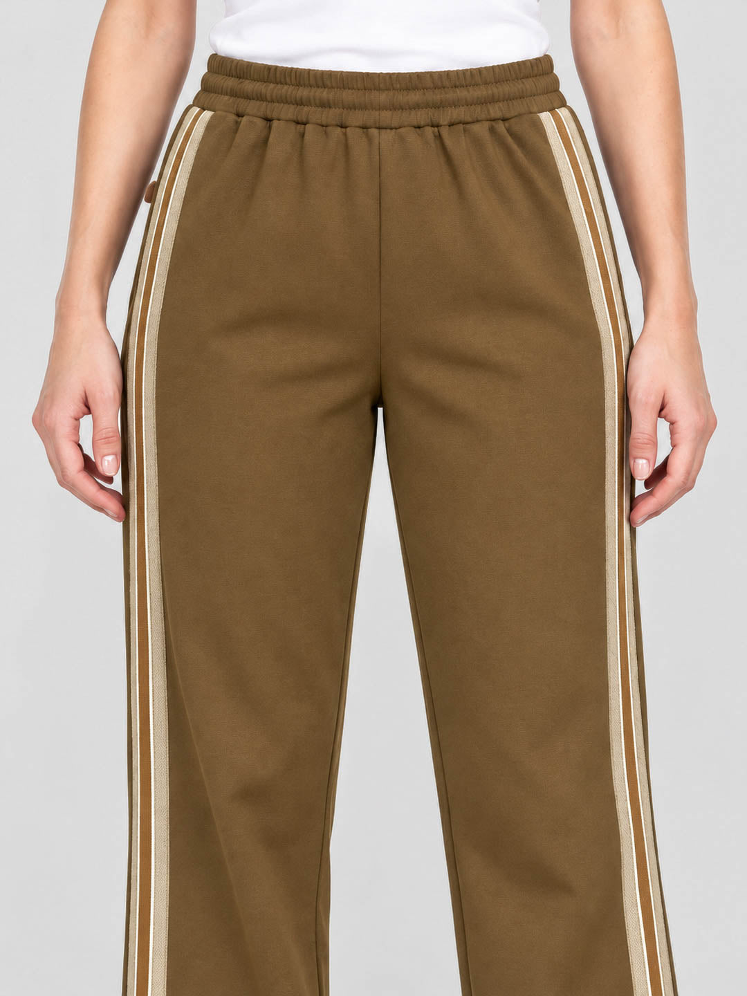 Women Brown Solid Regular Fit Winter Lower