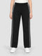 Women Black Solid Regular Fit Winter Lower