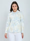 Women Off White Self Design Collar Full Sleeve Coat