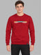 Men Red Solid Round Neck Full Sleeve Sweatshirt