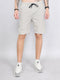 Men Grey Solid Regular Fit Shorts