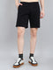 Men Navy Blue Solid Regular Fit Shorts
