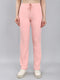 Women Peach Solid Regular Fit Lower