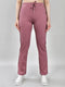 Women Mauve Solid Regular Fit Lower