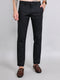 Men Black Solid Slim Fit Trouser