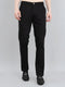 Men Black Solid Slim Fit Trouser