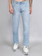 Men Light Blue Light Wash Narrow Fit Denim