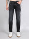 Men Grey Light Wash Straight Fit Denim
