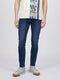 Men Blue Light Wash Skinny Fit Denim