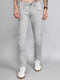 Men Light Grey Light Wash Narrow Fit Denim