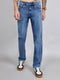 Men Light Blue Light Wash Straight Fit Denim