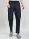 Men Navy Blue Solid Regular Fit Lower