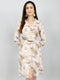 Women Brown Printed Collar Neck Tunic