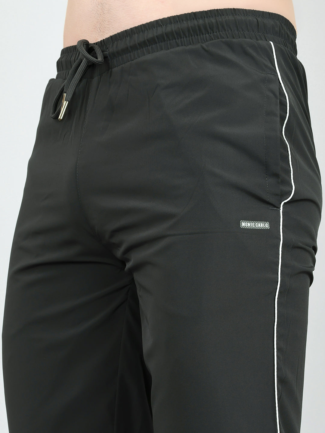 Men Grey Solid Regular Fit Lower