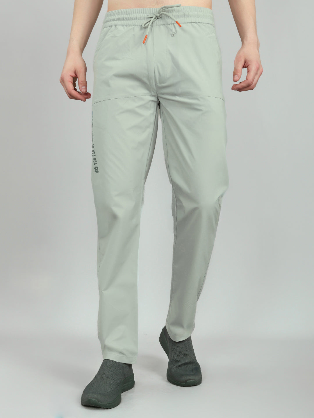 Men Grey Solid Regular Fit Lower