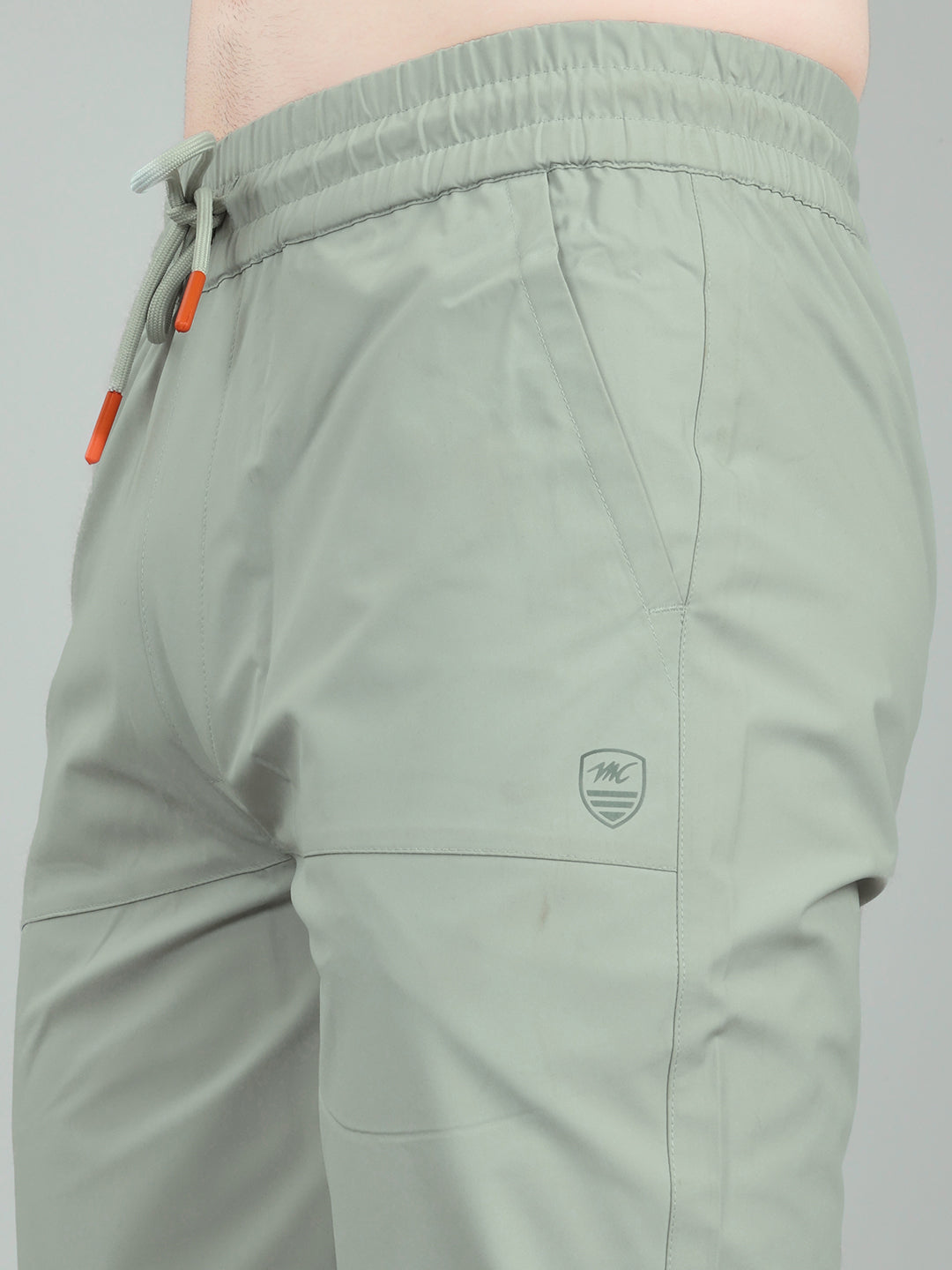 Men Grey Solid Regular Fit Lower