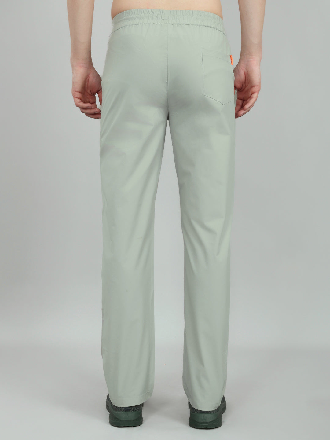 Men Grey Solid Regular Fit Lower