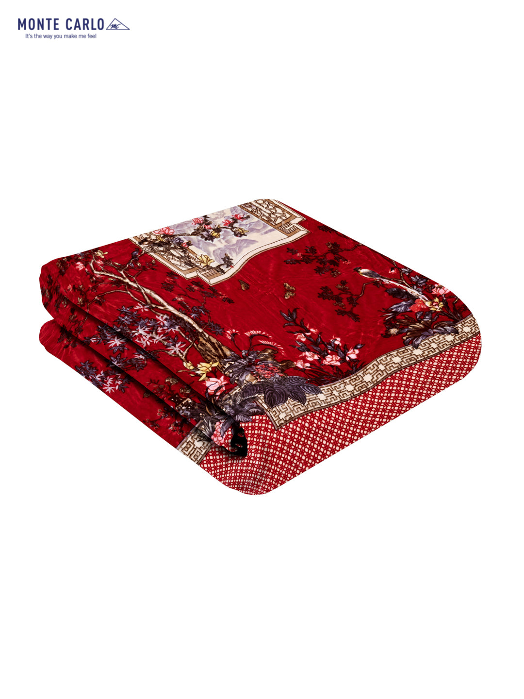 Printed Double Bed 947 GSM Blanket Angel Gold 1 Ply (Weight 5 kg)