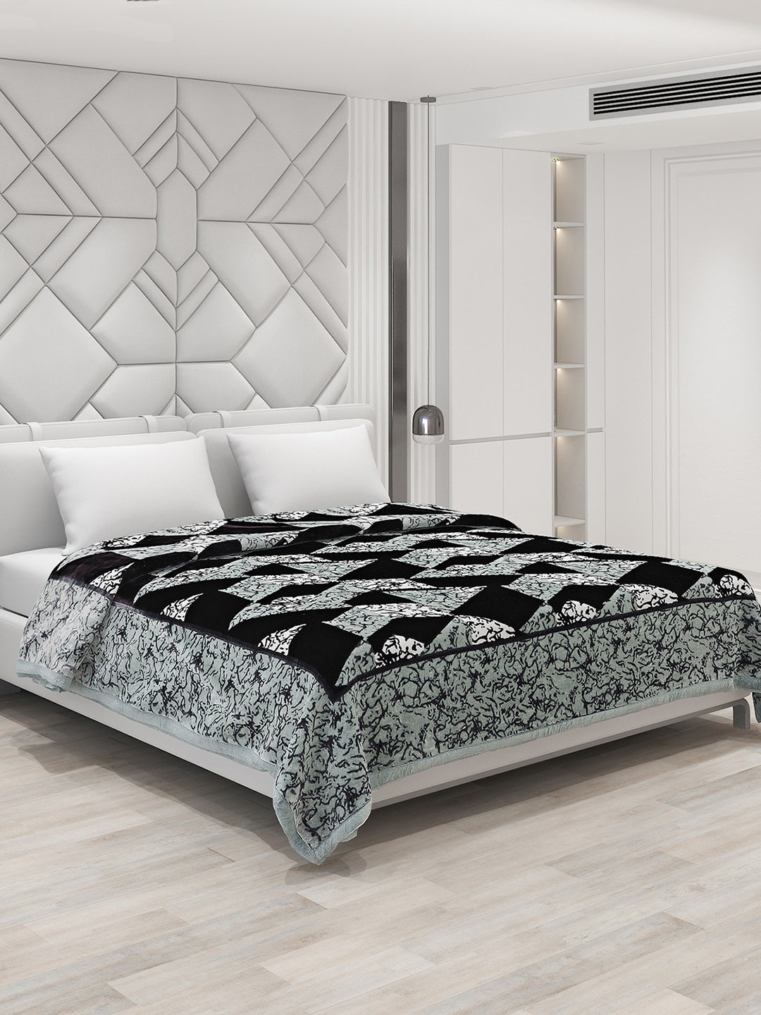 Printed Double Bed 1041 GSM Blanket Apricot 2 Ply (Weight 5.5 kg)