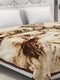 Printed Double Bed 1041 GSM Blanket Apricot 2 Ply (Weight 5.5 kg)