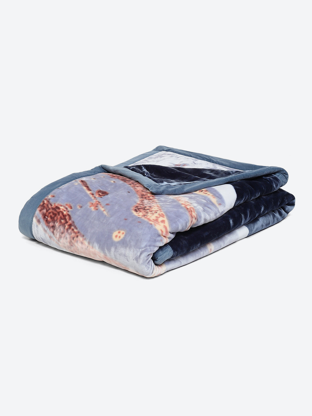Printed Double Bed 795 GSM Blanket Austin 2 Ply (Weight 4.2 kg)