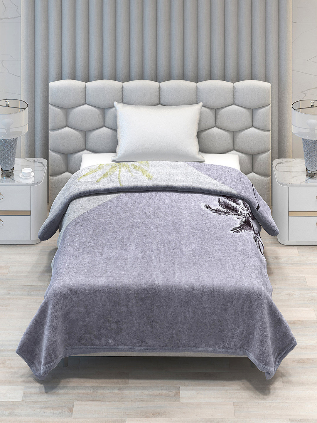 Printed Single Bed 1051 GSM Blanket Bling 2 Ply (Weight 3.7 kg)